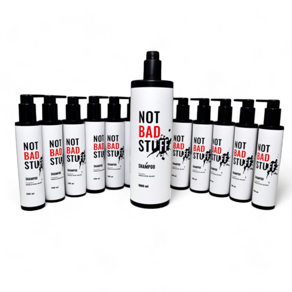 NOTBAD SHAMPOO PAKKE 12x200ml+1x1000ml